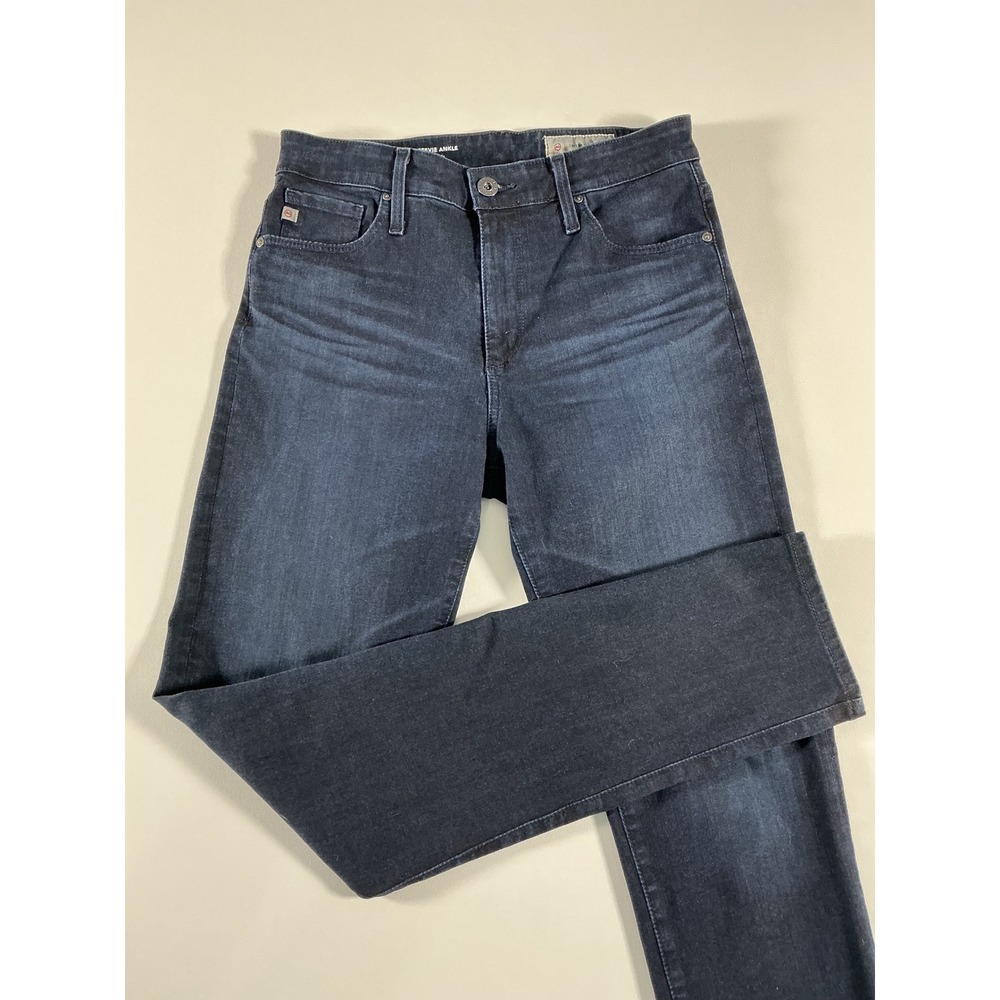 AG Adriano Goldschmied The Stevie Ankle Slim Straight Jeans Dark Wash Size 27R